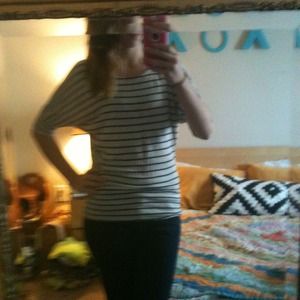 Sold Striped Dolman Sweater