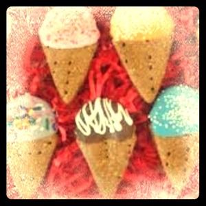 Ice cream cone dog treats