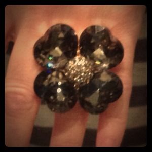 Gem stone ring. Stretch back so will fit all sizes
