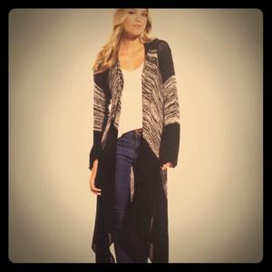 Cotton knit long sweater. New