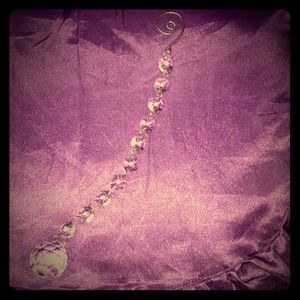 11 1/2 " long cristal hanging ball