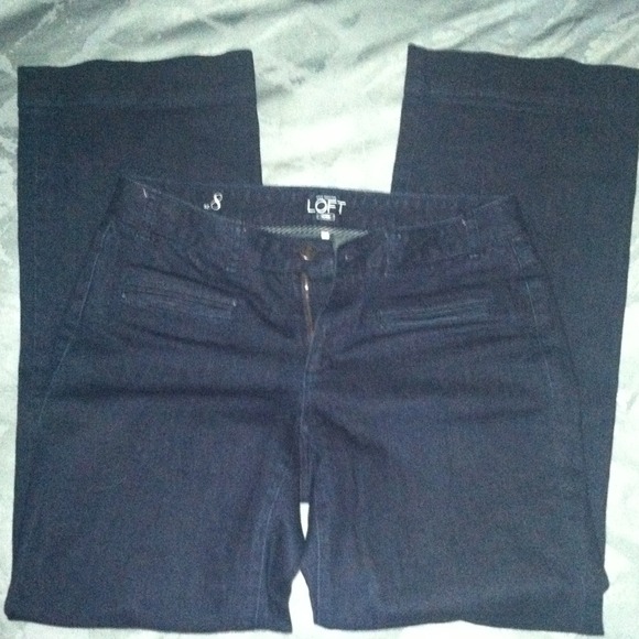 Ann Taylor Pants - Ann Taylor Loft denim wide leg pants