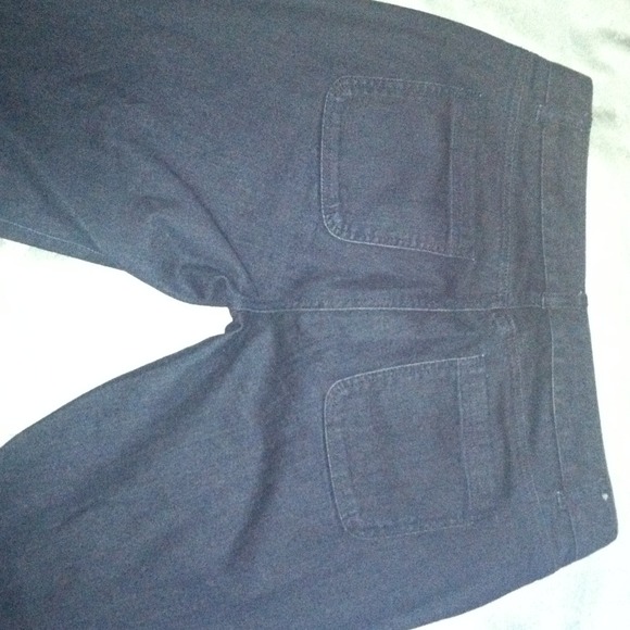 Ann Taylor Loft denim wide leg pants - Picture 2 of 3