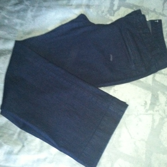 Ann Taylor Loft denim wide leg pants - Picture 3 of 3