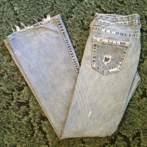 Self destroyed true religion denim