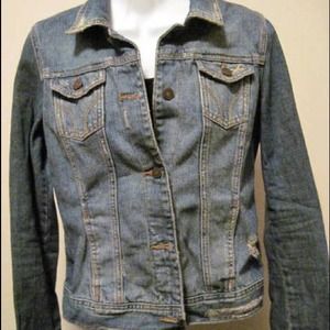 Hollister jean jacket size L