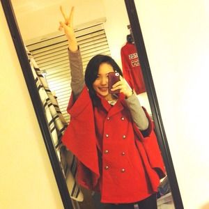 Jackets & Coats - Red cape jacket Jackets & Coats - Red cape jacket