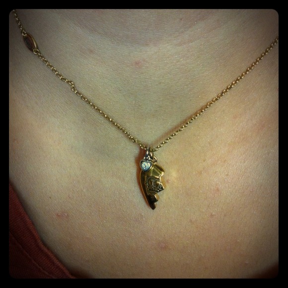 REDUCED Juicy Couture Half Heart Gold Necklace