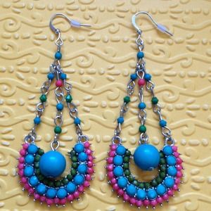 Accessories - 🔱NEW🔱 pink/turquoise earring Accessories - 🔱NEW🔱 pink/turquoise earring