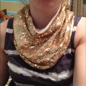 Sequined scarf