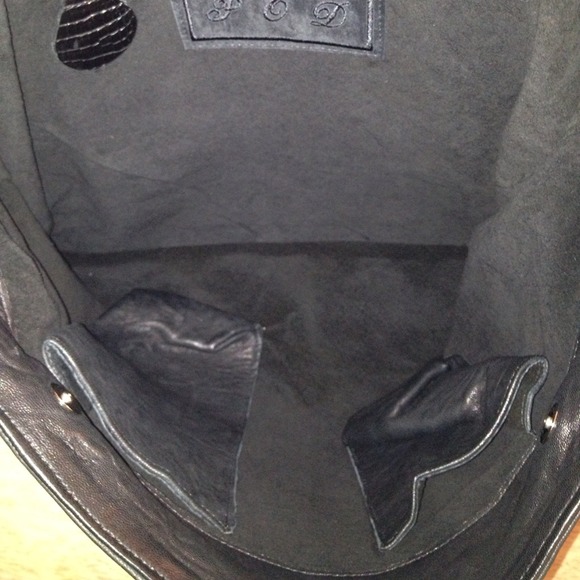 Original Parker Ochs Pod Black Croc Satchel - Picture 4 of 4