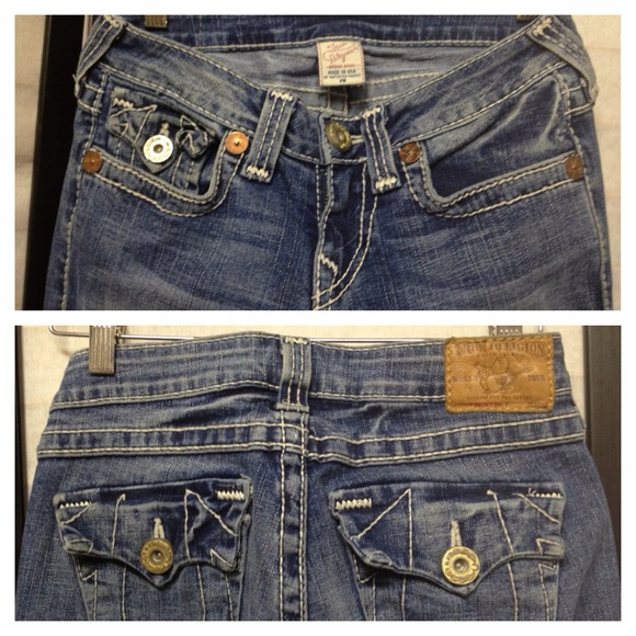 RESERVE True Religion Bootcut Jeans Denim 26 - Picture 3 of 4