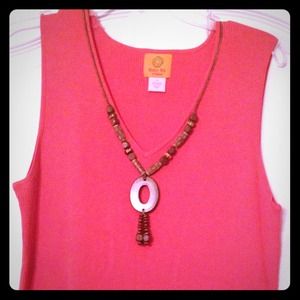 ❗Sold in bundle❗Coral sleeveless tank. 1X