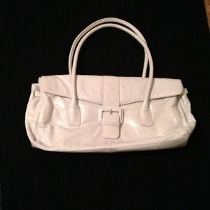 White leather HOBO International brand purse.