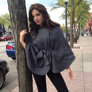 Super soft belted cape. New!