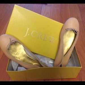 J. Crew Marjorie Leather Ballet Flats