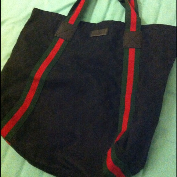 Gucci tote part of the signature web collection