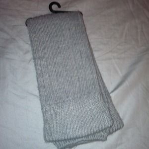 Gray leg warmers