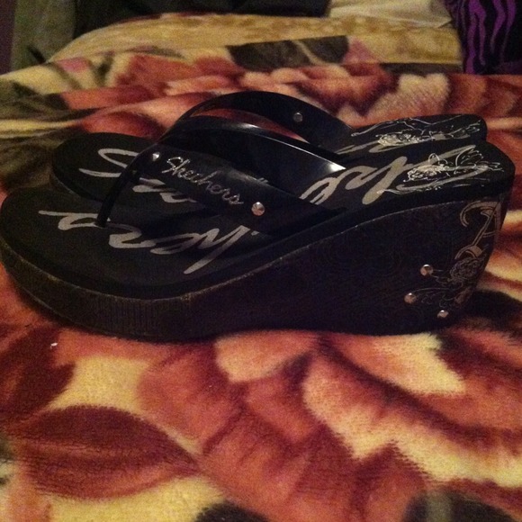 Skechers High Heel Flip Flops