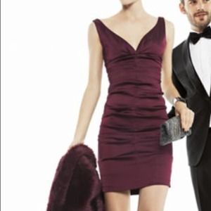 **REDUCED** NWOT- Xscape ruched satin sheath dress