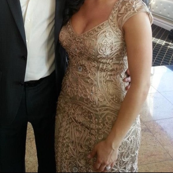 💢reduced!💢Size 2 fits 4-6 Sue Wong Evening Dress - Picture 2 of 4