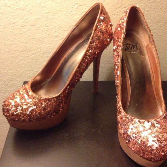 Rose gold heels