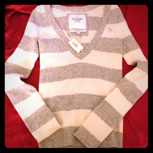 Abercrombie & Fitch striped cashmere  sweater