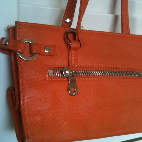 Orange Leather Purse