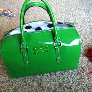 Kate Spade green flicker satchel