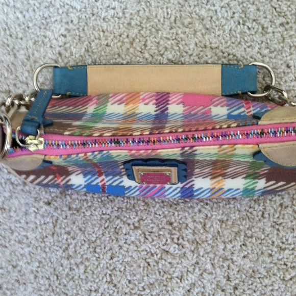 SOLD Pastel plaid Dooney - Picture 2 of 3
