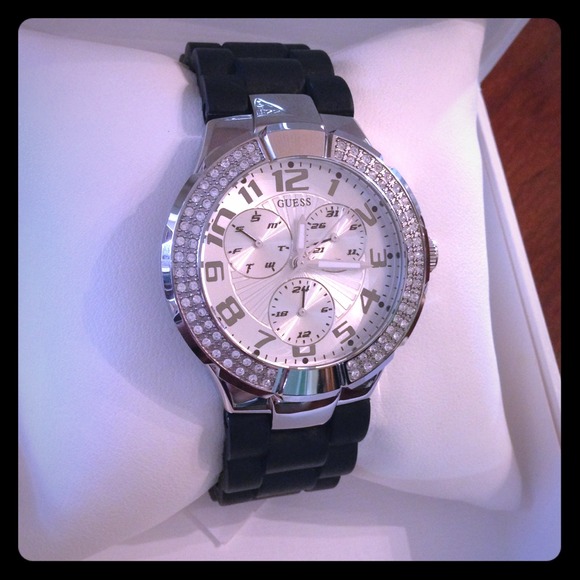 Guess- hers/his Crystal Chronograph watch