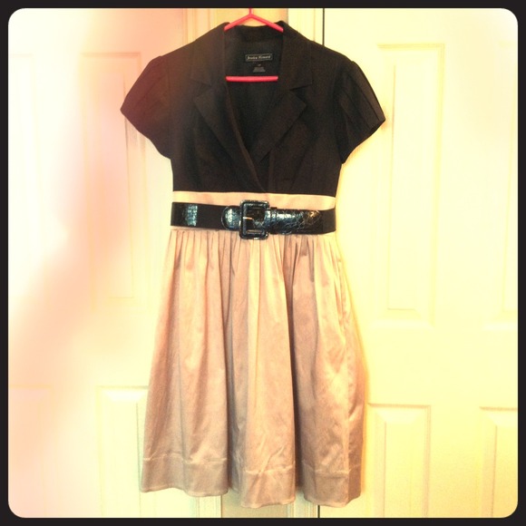 Black and tan dress
