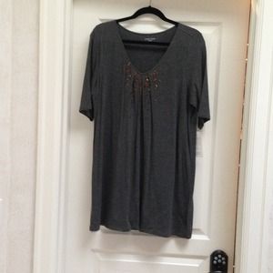 Eileen Fisher V neck tunic - size Lrg