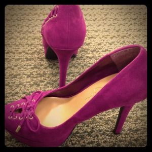 Jessica Simpson Shoes - Jessica Simpson Purple Suede Pumps Jessica Simpson Shoes - Jessica Simpson Purple Suede Pumps