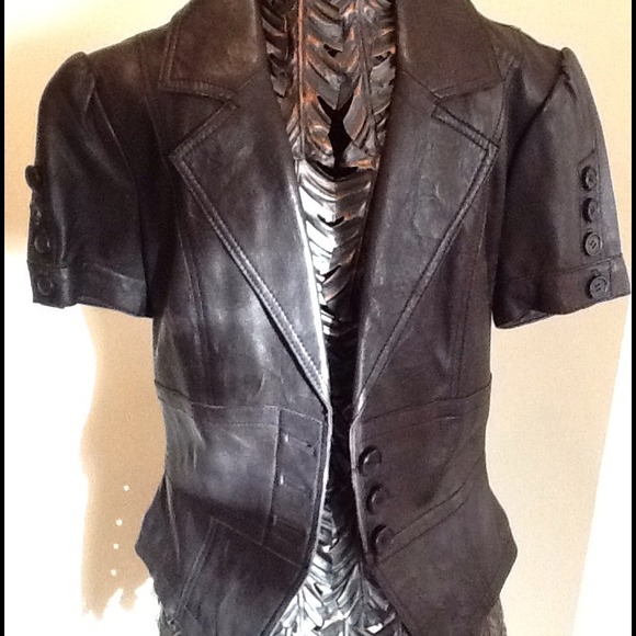 SOLD!!! Leather Blazer