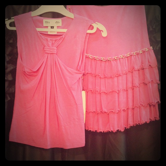 Hill and Jill chain skirt set Pink. Nwt!