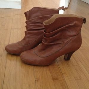 Brown ankle booties