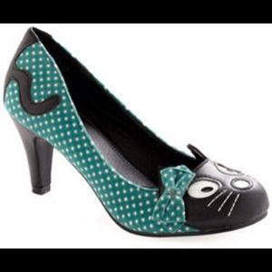Reserved! Cat face heels, size 9 from Modcloth