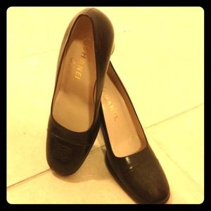 CHANEL Shoes - Chanel dark brown 3" heels in good condition CHANEL Shoes - Chanel dark brown 3" heels in good condition