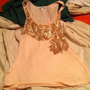 Express tank top w/sequins