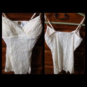 Off white sleeveless