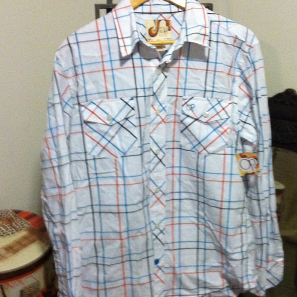 Boyfriend collard button up. New with tags - Picture 2 of 4