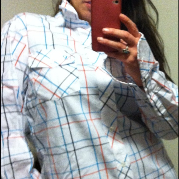 Boyfriend collard button up. New with tags - Picture 3 of 4