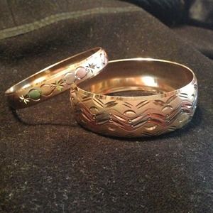 2 Tri-Color Bracelets.