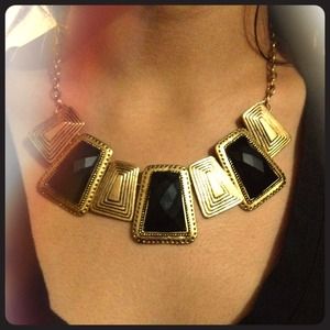 Black and gold necklace
