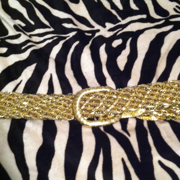 Gold chain belt