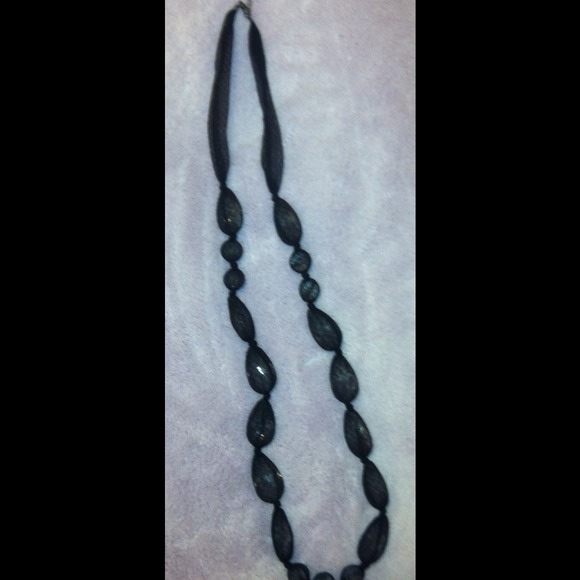 Black lace necklace