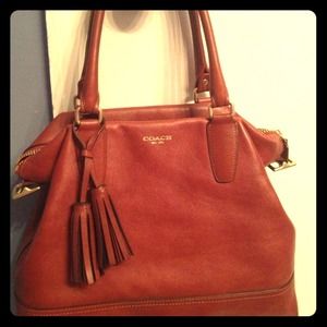 Authentic Coach leather Rory Satchel