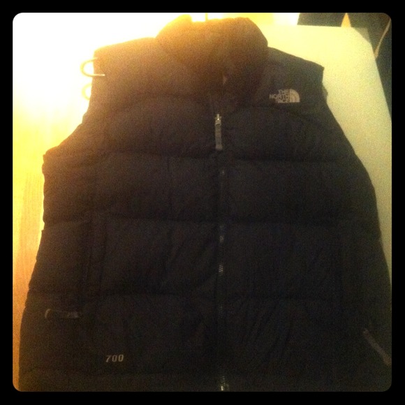 authentic north face 700 vest