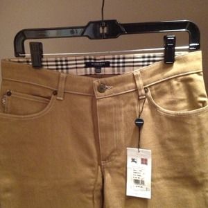 Never been worn Camel color Burberry pants